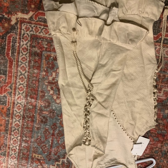 BRAND NWT LINEN SHORT DRESS BY ONDADEMAR SIZE L - Picture 7 of 12